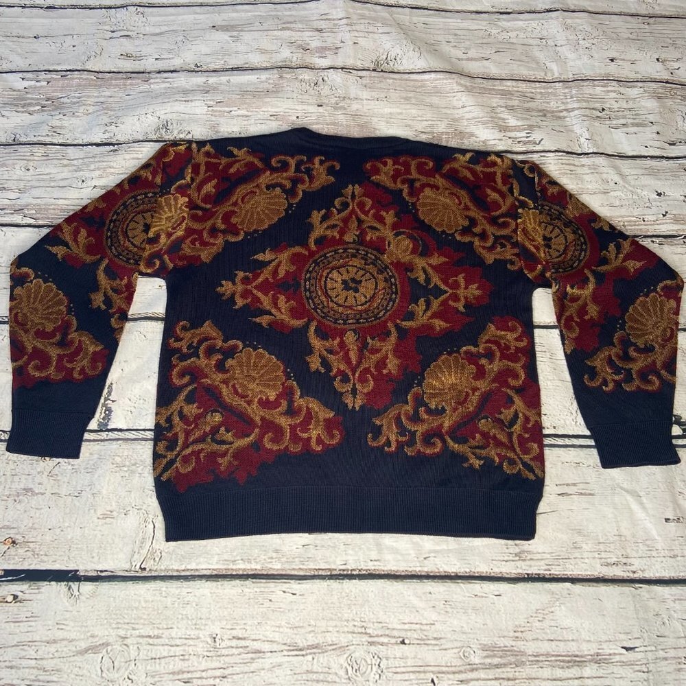 Talbots Vintage Fleur de Lis Crewneck Sweater Size S - Picture 7 of 7